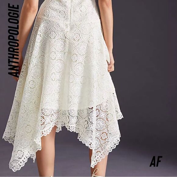 ANTHROPOLOGIE LACE CUT OUT MAXI DRESS NEW SIZE 10 - Picture 4 of 11